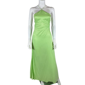 For Love & Lemons Strappy Green Kyra Maxi Dress Size M