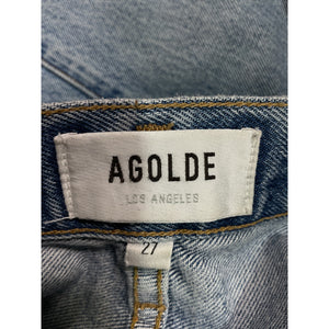 Agolde Modern Matrix Pieced Angled Denim Jeans Size 27