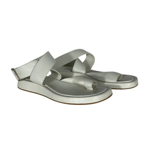 Gia Borghini Minimalist White Rhw Wrap Toe Ring Sandals Size 40 EU / US 10