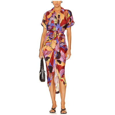 Le Superbe Vibrant Multicolor Miko Shirtdress Size 4