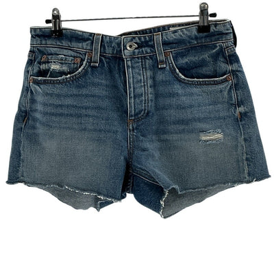 Rag & Bone Distressed Blue Dre Shorts Size 26