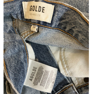 Agolde Distressed Lineup 90s Pinch Waist Denim Jeans Size 24
