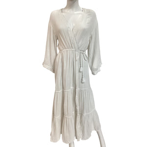 Cinq à Sept Tiered White Torey Dress Size XS / S