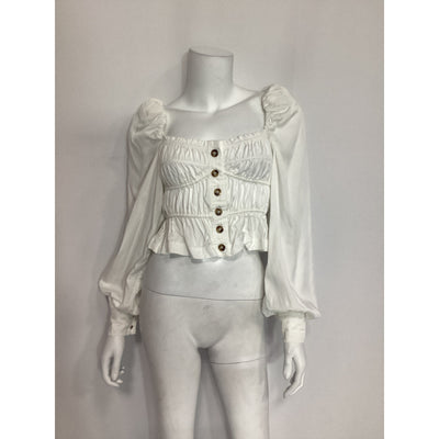 L'Academie 'Willow' White Top Size XS