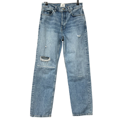 Anine Bing Distressed Blue Benson Denim Jeans Size 26