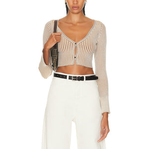 John Elliott Ribbed Mocha Piper Cardigan Size 0