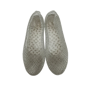 Ancient Greek Sandals 'Iro' White Pvc Jelly Flats Size 7
