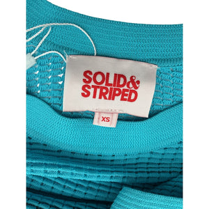 Solid & Striped Textured Turquoise Racerback Dress Size XS