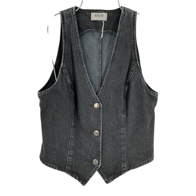 Agolde Classic Black Heller Vest Size M