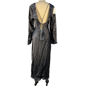 Third Form Sleek Gray Open Back Maxi Dress Size Aus 14/ US 10 NWT
