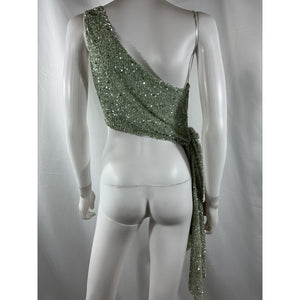 Retrofête 'Quinn' Green Nylon Top Size S
