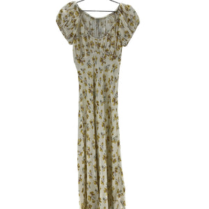 DÔEN 'Florencia' Yellow Silk Dress Size S