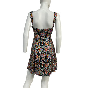 For Love & Lemons Floral Multi Brookes Mini Dress Size L