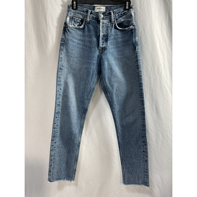 Agolde 'Jamie' Blue High Rise Classic Denim Jean Size 23