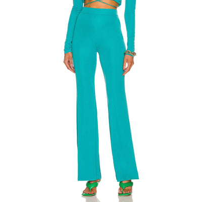 The Andamane Stretch Green Gaia Flare Pants Size 38 EU / US 2