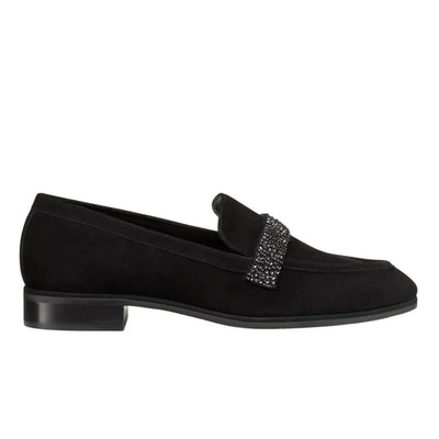 Stuart Weitzman Refined Black Palmer Sleek Royale Loafers Size 5.5 B