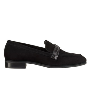 Stuart Weitzman Refined Black Palmer Sleek Royale Loafers Size 5.5 B