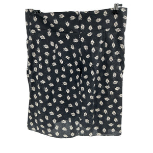 Isabel Marant Pleated Black Crepe De Chine Mini Skirt Size 38 EU / US 6