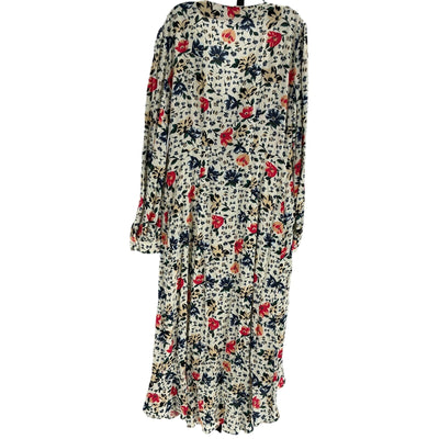 Ba&sh Wrap Effect Ivory Paloma Midi Dress Size 1