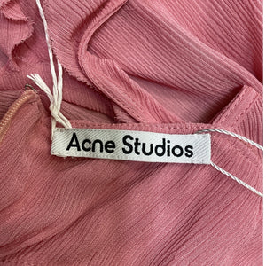 Acne Studios Ruffled Pink Strap Top Size 38 NWT