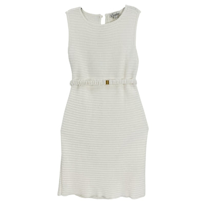 L'Academie Textured White Haylee Dress Size S