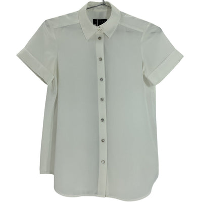Hatch Classic White Savannah Button Front Blouse Size 0