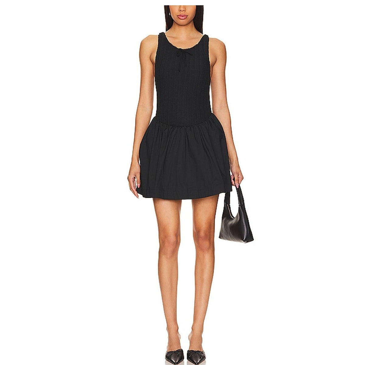 For Love & Lemons Chic Black Billie Mini Dress Size S