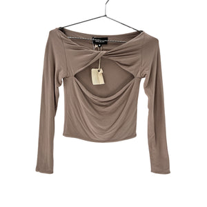 Ser.O.Ya Draped Tan Artemis Top Size M
