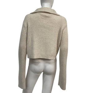 Tularosa Ribbed Beige Lovelle Sweater Size M