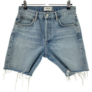 Agolde Distressed Blue Cutoff Rumi Denim Shorts Size 25