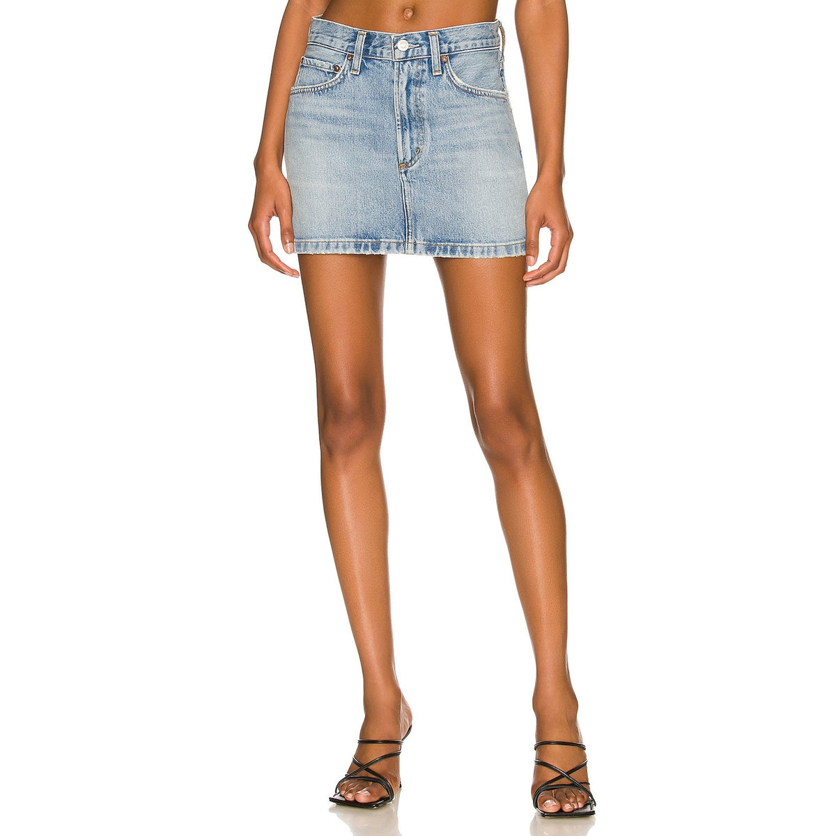 Agolde Classic Blue Liv Mini Skirt Size 24