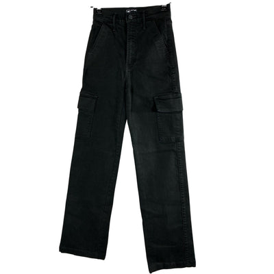 Mother Classic Black Rambler Cargo Ankle Denim Jeans Size 23