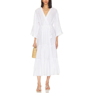 Cinq à Sept Tiered White Torey Dress Size XS / S