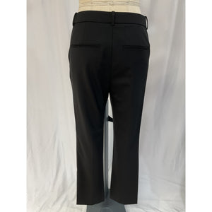 Helmut Lang 'Pin' Black Tucked Stovepipe Wool Pants Size 6
