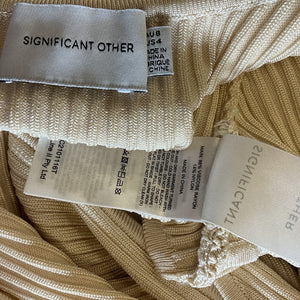 Significant Other Chic Light Tan Abbie Wrap Tank Top Size 4