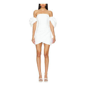 Elliatt Structured Ivory Palladium Dress Size M