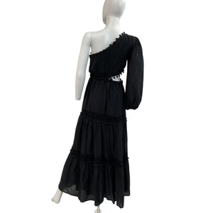 Cami Nyc Asymmetric Black Olympia Maxi Dress Size XS