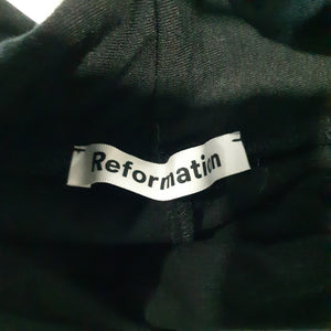 Reformation Elegant Black Toulon Knit Size XL Dress
