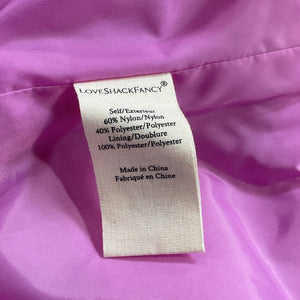 Loveshackfancy Ruched Hot Fuchsia Brenaya Mini Dress Size 0