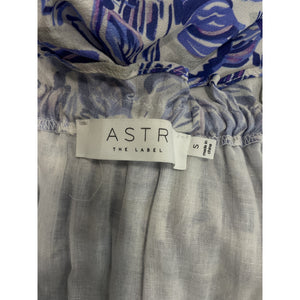 Astr The Label Floral Blue White Viona Maxi Dress Size S