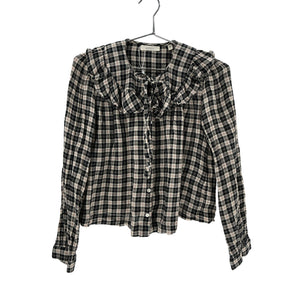 Doên 'Joelle' Black Cotton Top Size S