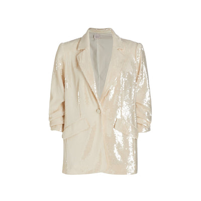 Cinq à Sept Sequined Beige Kimmi Blazer Size 00