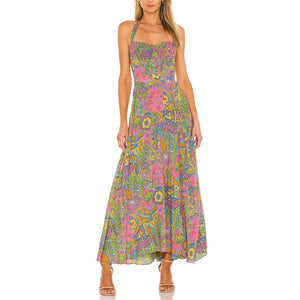 Swf 'Halter' Pink Viscose Blend Dress Size L
