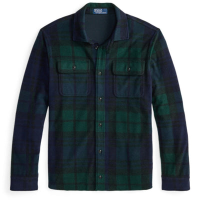 Ralph Lauren Classic Multicolor Plaid Knit Flannel Overshirt Size M