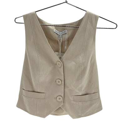 Shona Joy Tailored Beige Sara Vest Size 8