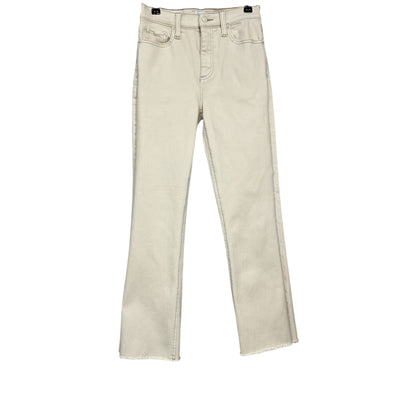 Pistola Classic Cream Cassie Crop Denim Jeans Size 25