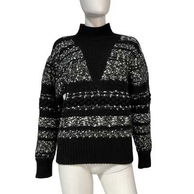 Iro Chunky Black Alpaco Sweater Size XXS