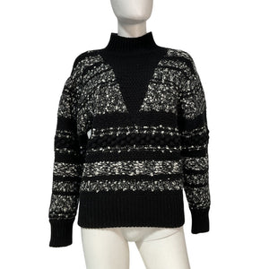 Iro Chunky Black Alpaco Sweater Size XXS