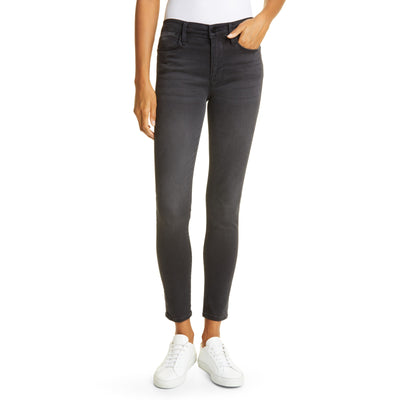 Frame Stretch Black Le High Ankle Skinny Denim Jeans Size 25