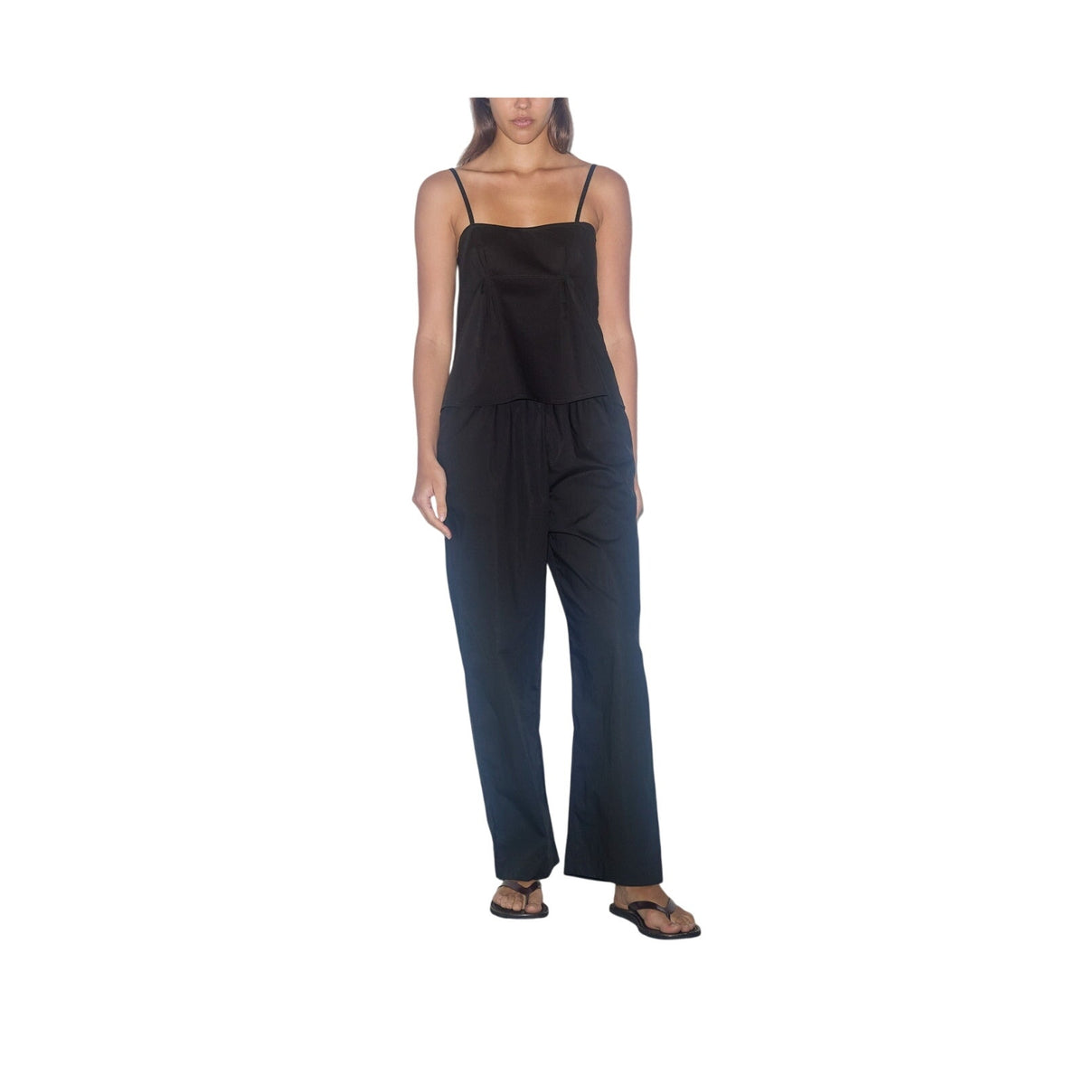 Deiji Studios 'The Ease' Black Cotton Trouser Size L